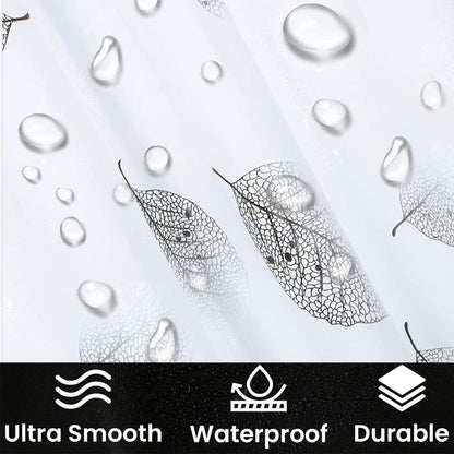 ruitao Shower Curtain for Bathroom, 100% PEVA Waterproof Anti-Mould Proof Resistant | Quick-Drying | Washable Bathroom Curtain
