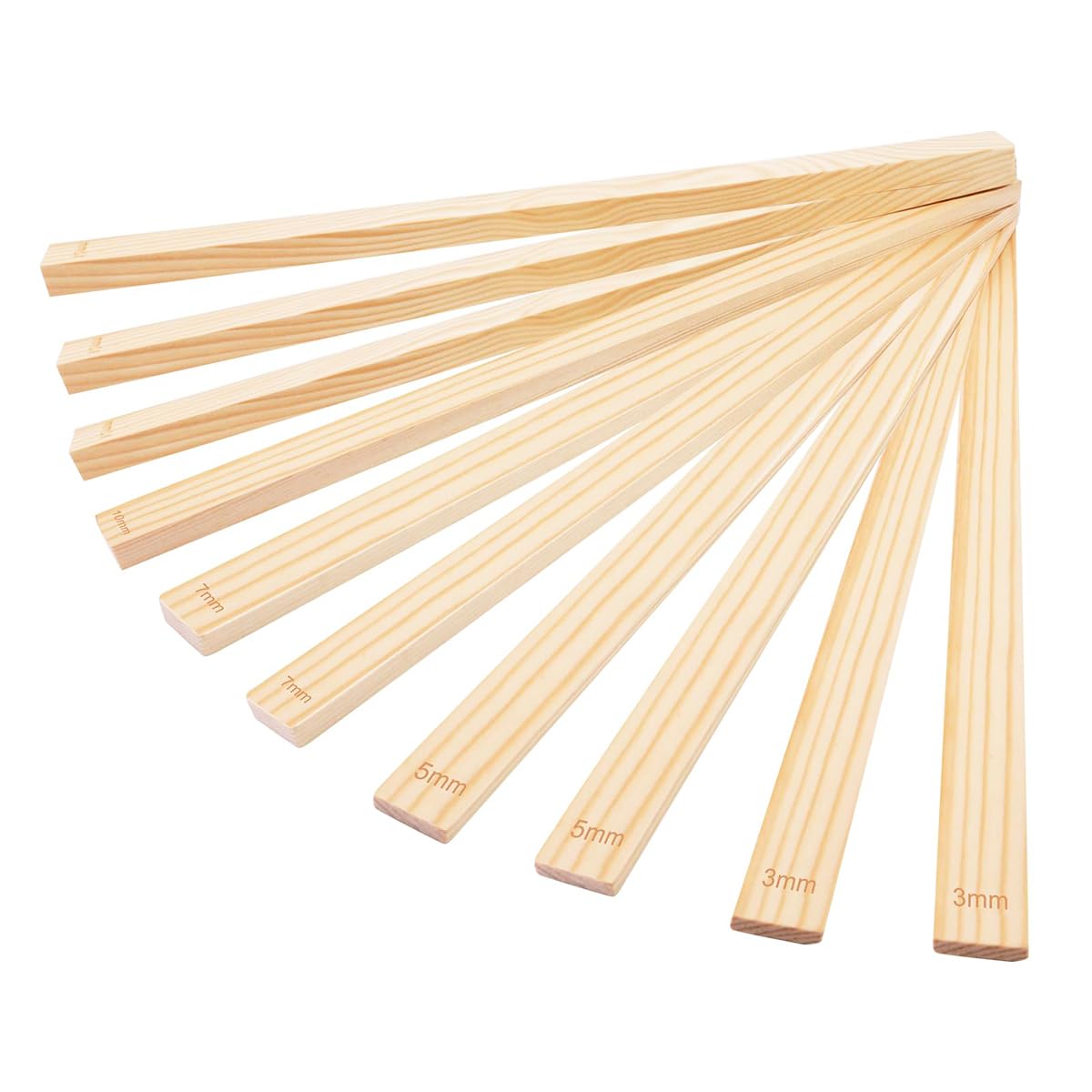 VOANZO 8 Pack Wooden Pottery Rolling Pin Guides Clay Rolling Pin Thickness Guides Pottery, Ceramic