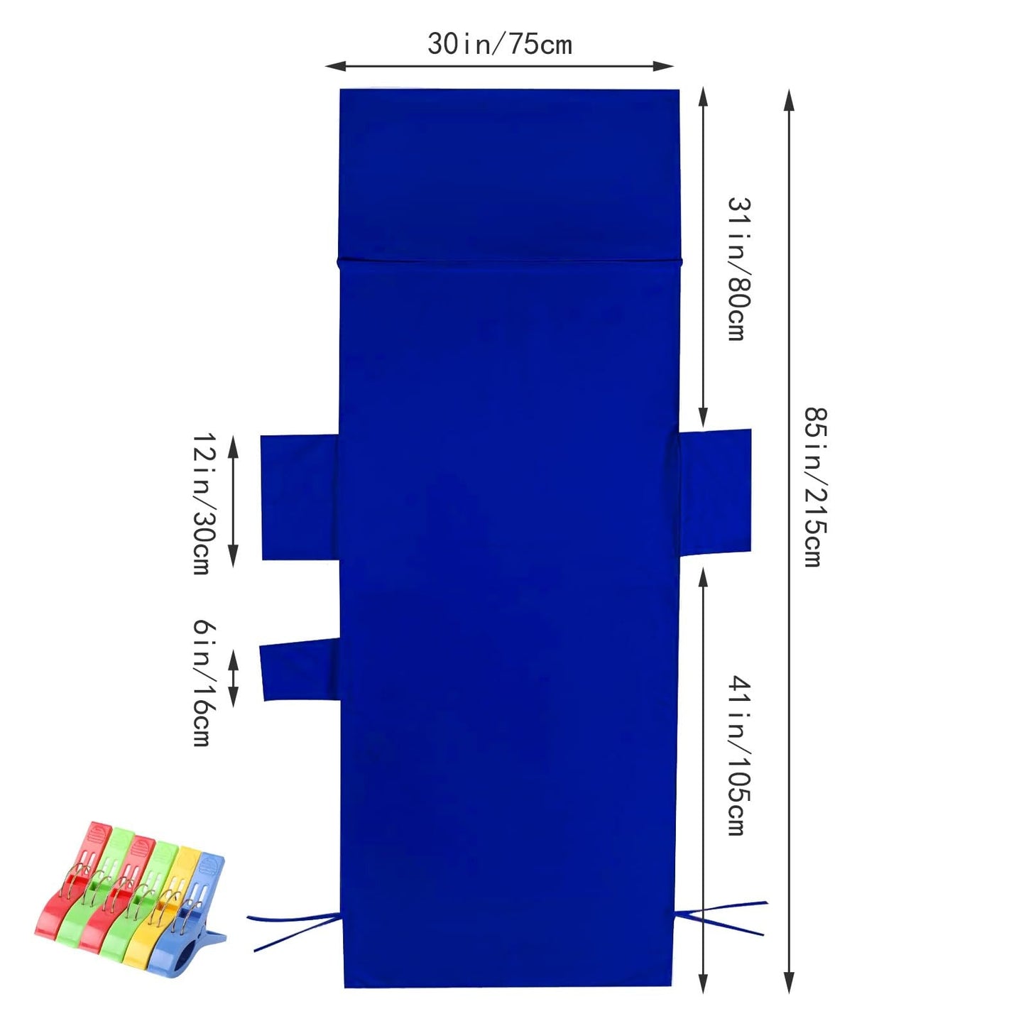 MARFOREVER Beach Sun Lounger Towels with Pockets 210 x 76 CM Microfiber Beach Sunbed Towels Beach Chair Cover for Holidays Sunbathing Beach Hotel