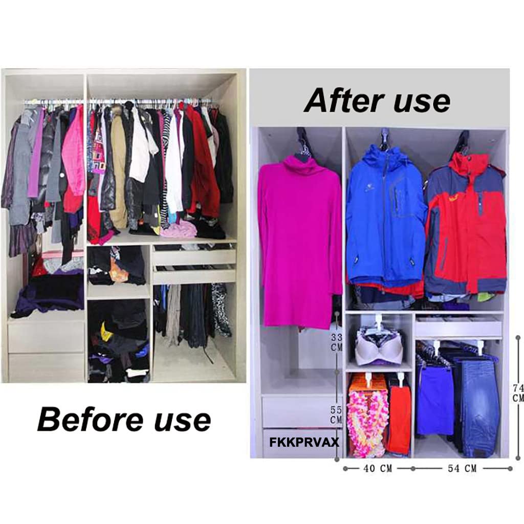 Pull Out Clothes Rail 30-80cm, Steel Extendable Closet Rod For Pants Clothing Storage, Wardrobe Adjustable Clothes Hanger Rail Space Saving