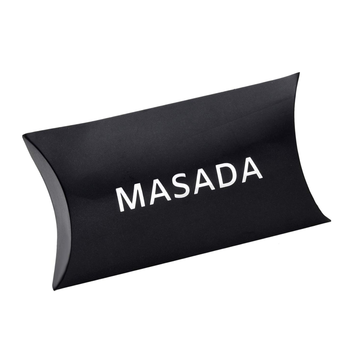 MASADA bow tie sky-blue - men's accessory in shiny-look, continuously adjustable, handmade with hook closure - 12 x 6 cm