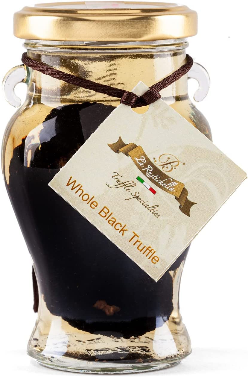 La Rustichella - Whole Black Truffles 60gr - 100% Made in Italy | Vegan, Gluten-Free, Cholesterol-Free
