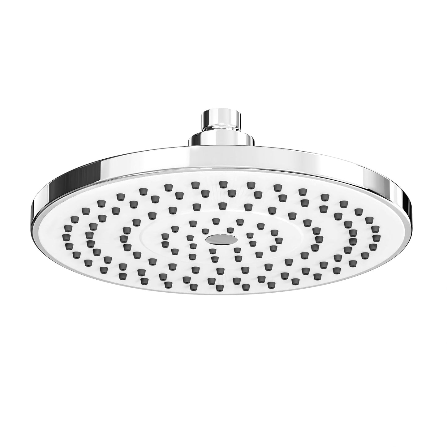 FRIYOYA Water-Saving Rainfall Shower Heads 8 Inch, Round Rain High Pressure Shower Head, Fixed Waterfall Overhead Shower Head with Universal