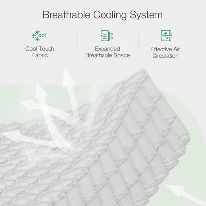 Novilla 3FT Single Pocket Sprung Mattress 8 Inch Medium Soft Spring Mattress with Breathable Sprung System, Cool Touch Oeko Fabric 90x190x20cm