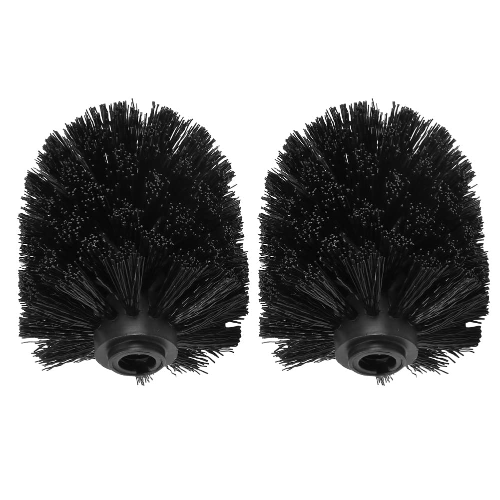 Toilet Brush, 2Pcs Toilet Bowl Brush Replacement Head Plastic Universal Toilets Bowl Brushs Heads Cleaning Brushes for Brush rods with a Diameter of