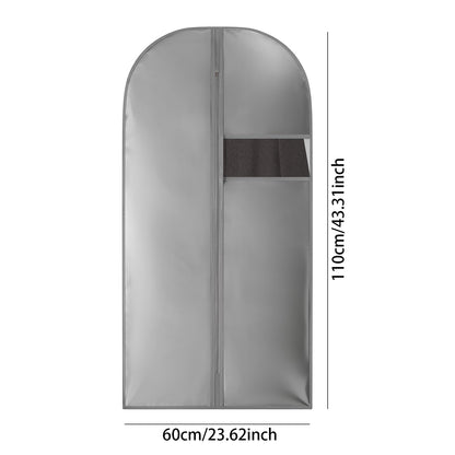 Suit Bag for Hanging Clothes, Suit Covers for Men, Grey, 60x110cm, 2Pcs