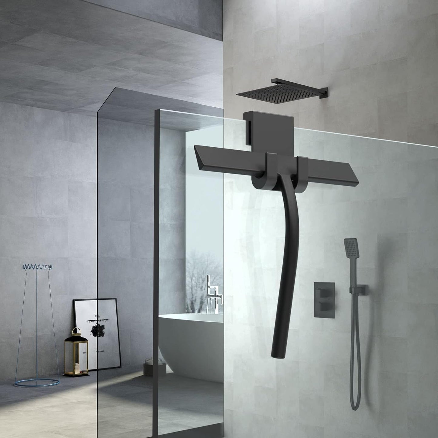 Shower Squeegee 23 cm with Holder