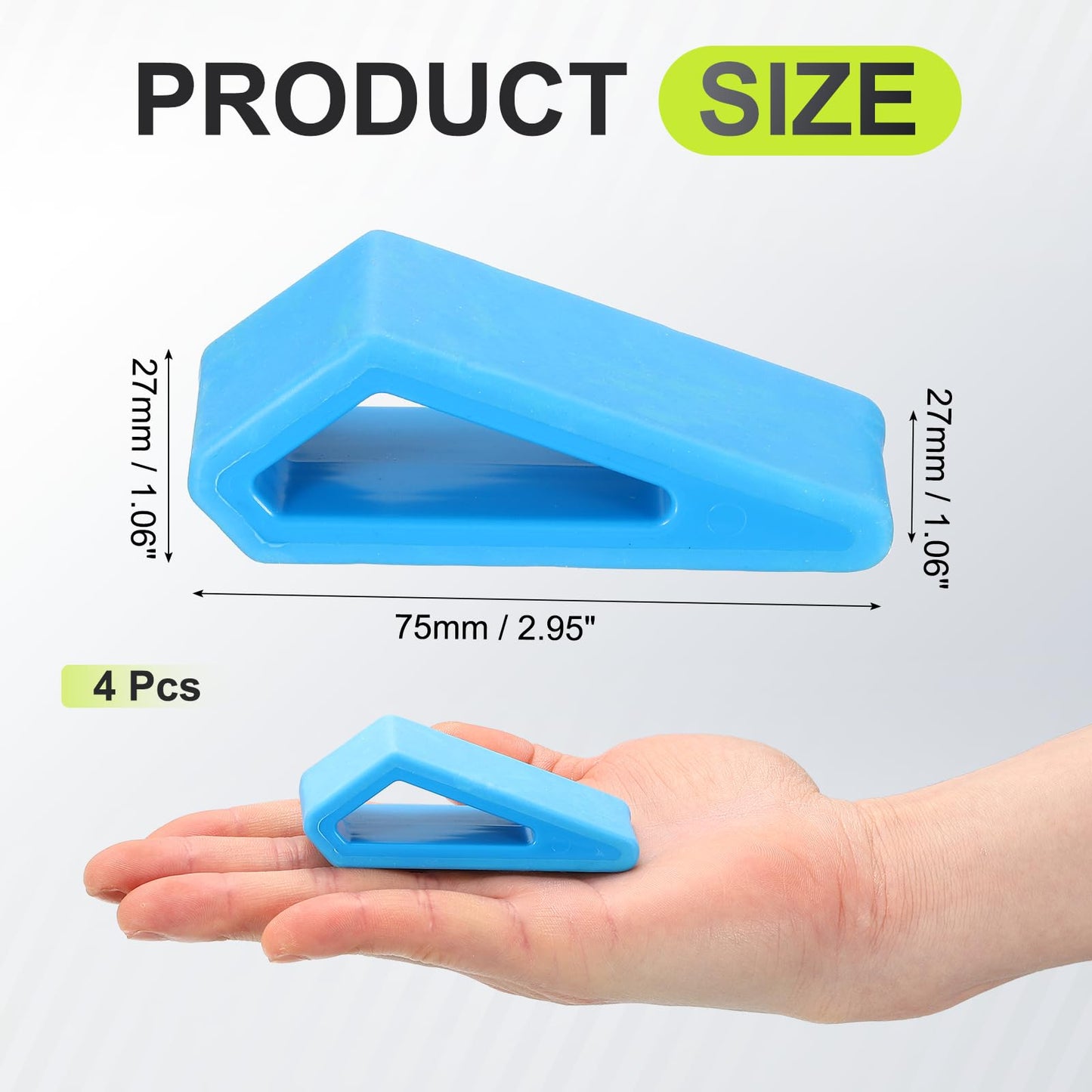 PATIKIL Laptop/Computer Keyboard Stand, 2-Pack Laptop Notebook Holder Portable Ventilated Anti-Slip for Desk Compact Cooling Notebook/Tablet, Blue