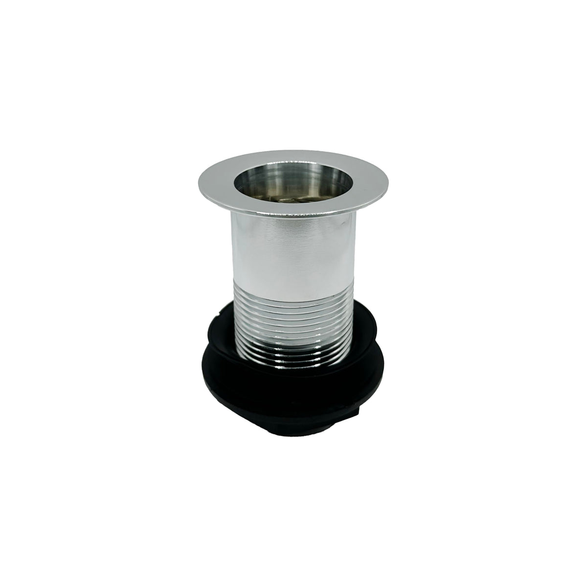 PlumbEZ Unslotted Sink Waste with Plug and Chain Chrome - Stainless-Steel Pop Up Basin Waste, 1.1/4 Inch