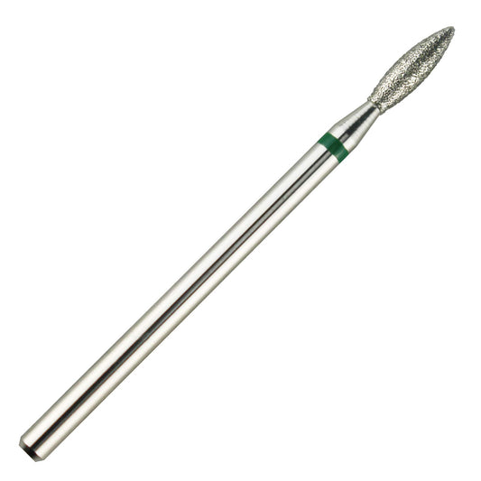 C & I Diamond Nail Drill Bit, Flame Shape, E-File, Professional Cuticle Clean Drill Bit, Improved Diamond Powder plus Tungsten Carbide Shank 3/32?