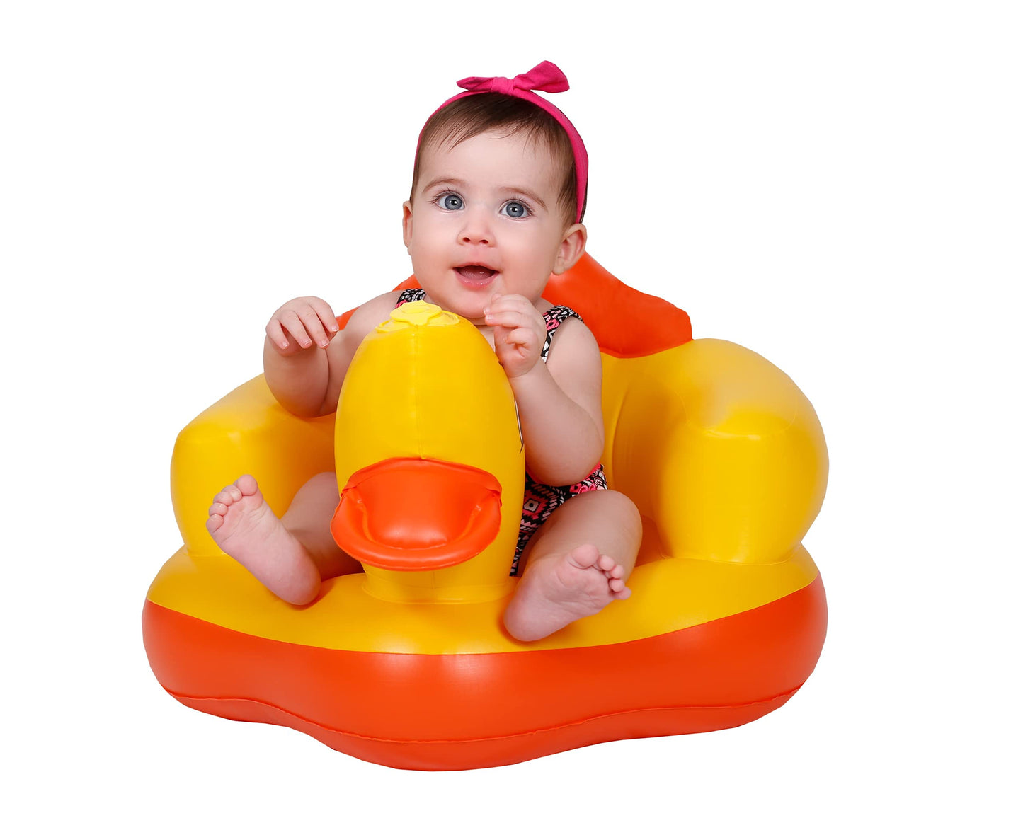 Matissa Inflatable Duck Chair Yellow Duck Inflatable Seat Kids Chair Toddler Blow up Seat Sofa Kids Sit Me Up Support Blow Up Chairs Ring Mini Sofa