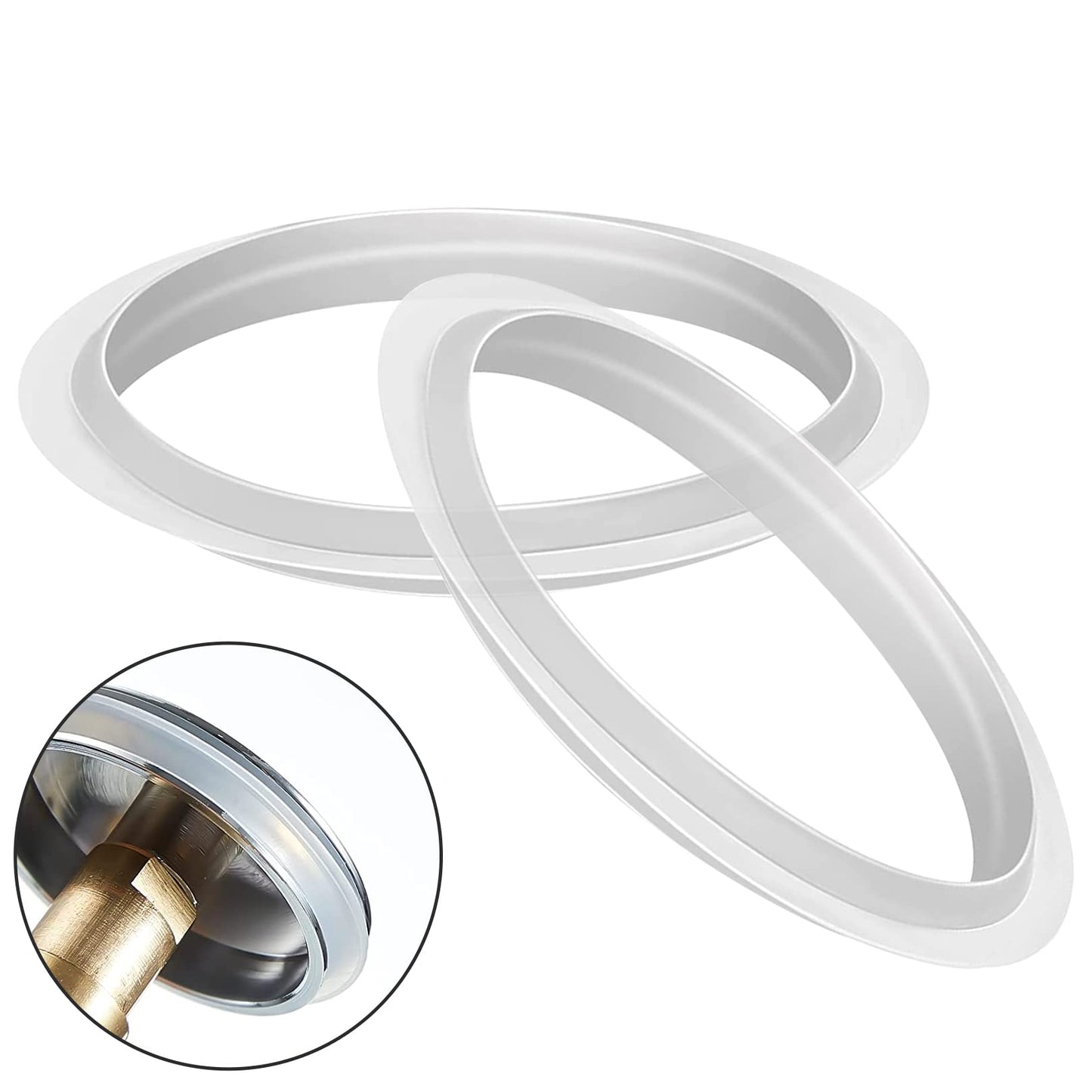 Sink Plug Rubber Seal,Bathroom Sink Drain Plug Stopper,2PCS,31/39mm