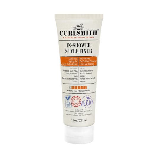 Curlsmith - In-Shower Style Fixer - Vegan Extreme Hold Styling Gel for Dry, Wavy, Curly or Coily Hair (237ml)