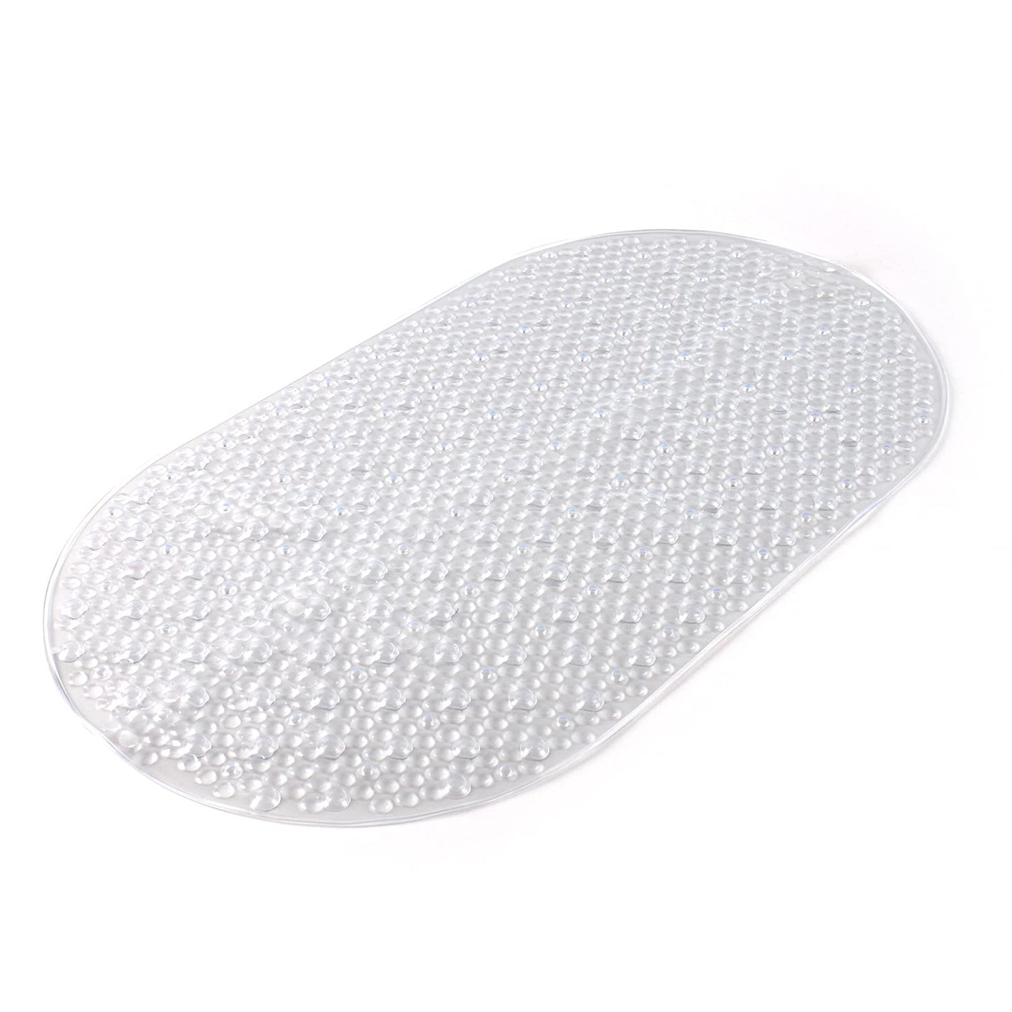 Gedy G-Solid Non-Slip Bath Mat with Suction Cups, Size: 39 x 69 cm, Transparent Finish, R&S Design, 100% Made in Italy, Machine Washable, 2 Years