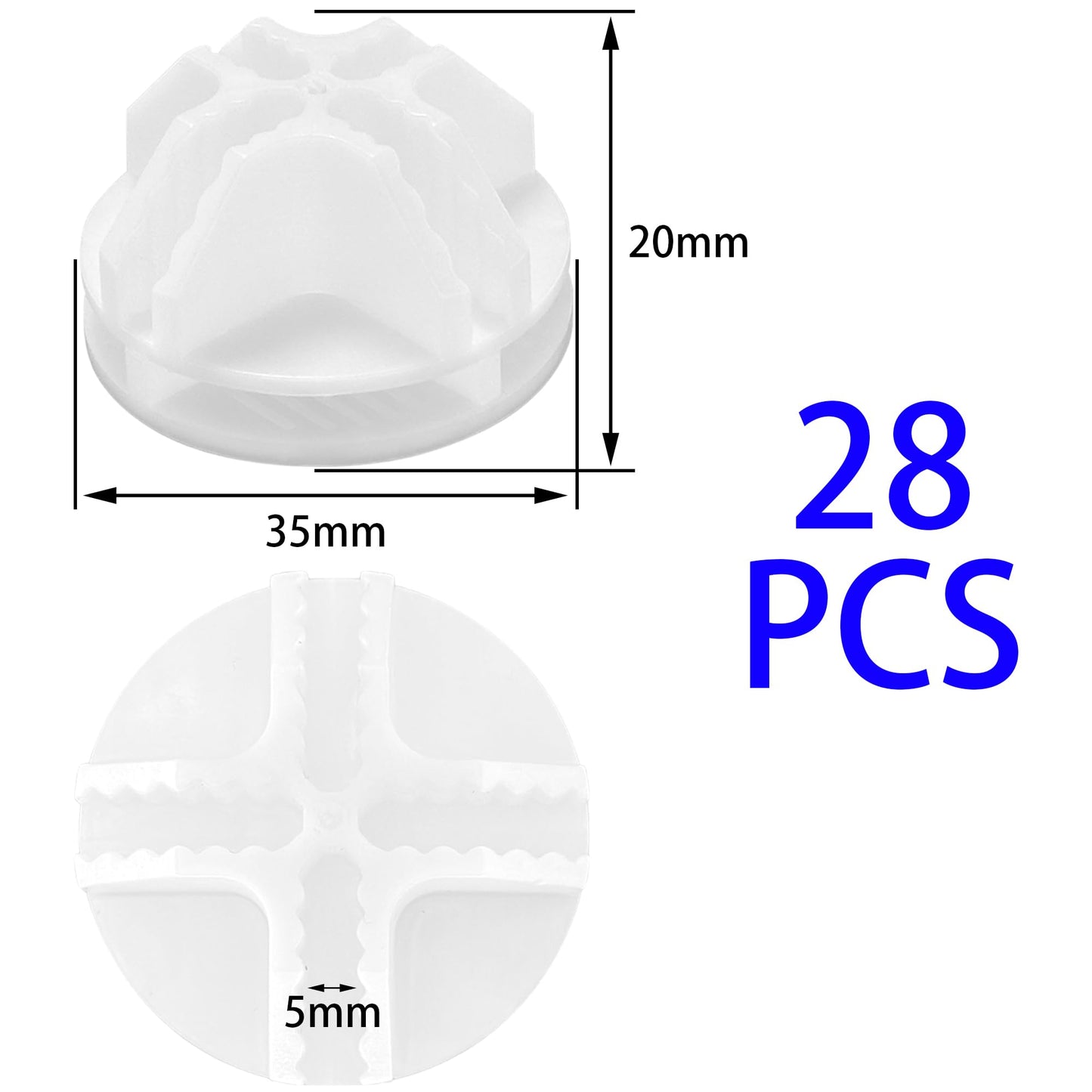DDHOMIN 28 PCS Storage Cude Connector for DIY Cudes (White)