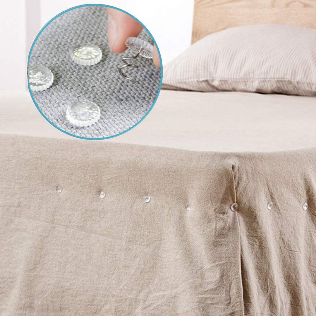 Twist pins 50 Pieces Clear Heads Twist Pins Plastic Head Upholstery Pin for Slipcovers and Bedskirts
