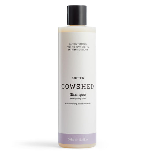 Cowshed Soften Shampoo 300ml | Gentle Shampoo for All Hair Types | Natural, Vegan, & Paraben Free | Moisturising & Strengthening with May Chang,