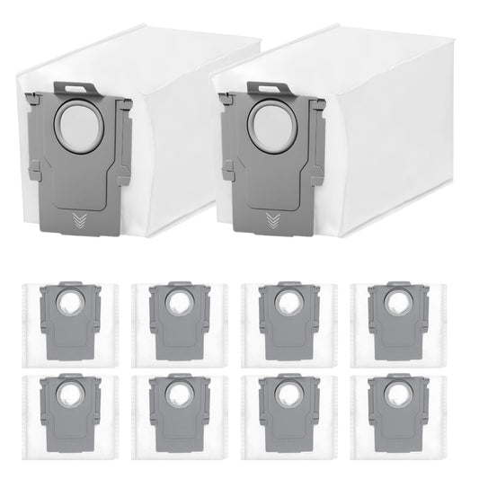 10 Pack Dust Bags Compatible with Roborock Qrevo Pro, Qrevo MaxV, Qrevo S, Qrevo Master, S8 Max Ultra Robot Vacuum Cleaner, 3L Capacity Replacement