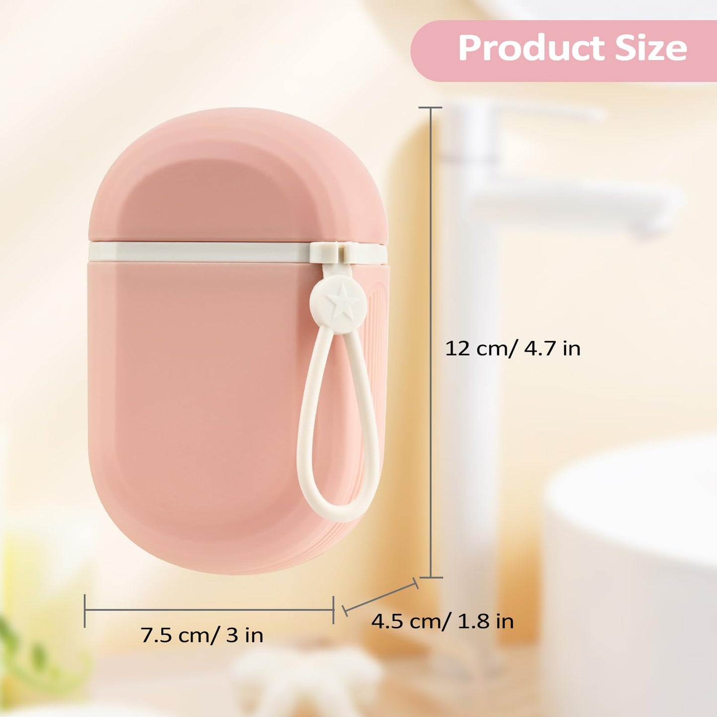 YoHyien 2 Pcs Soap Box Travel, Leakproof Travel Soap Case, Soap Dish with Lid, Portable Soap Holder, Waterproof Soap Bar Case for Bathroom, Gym
