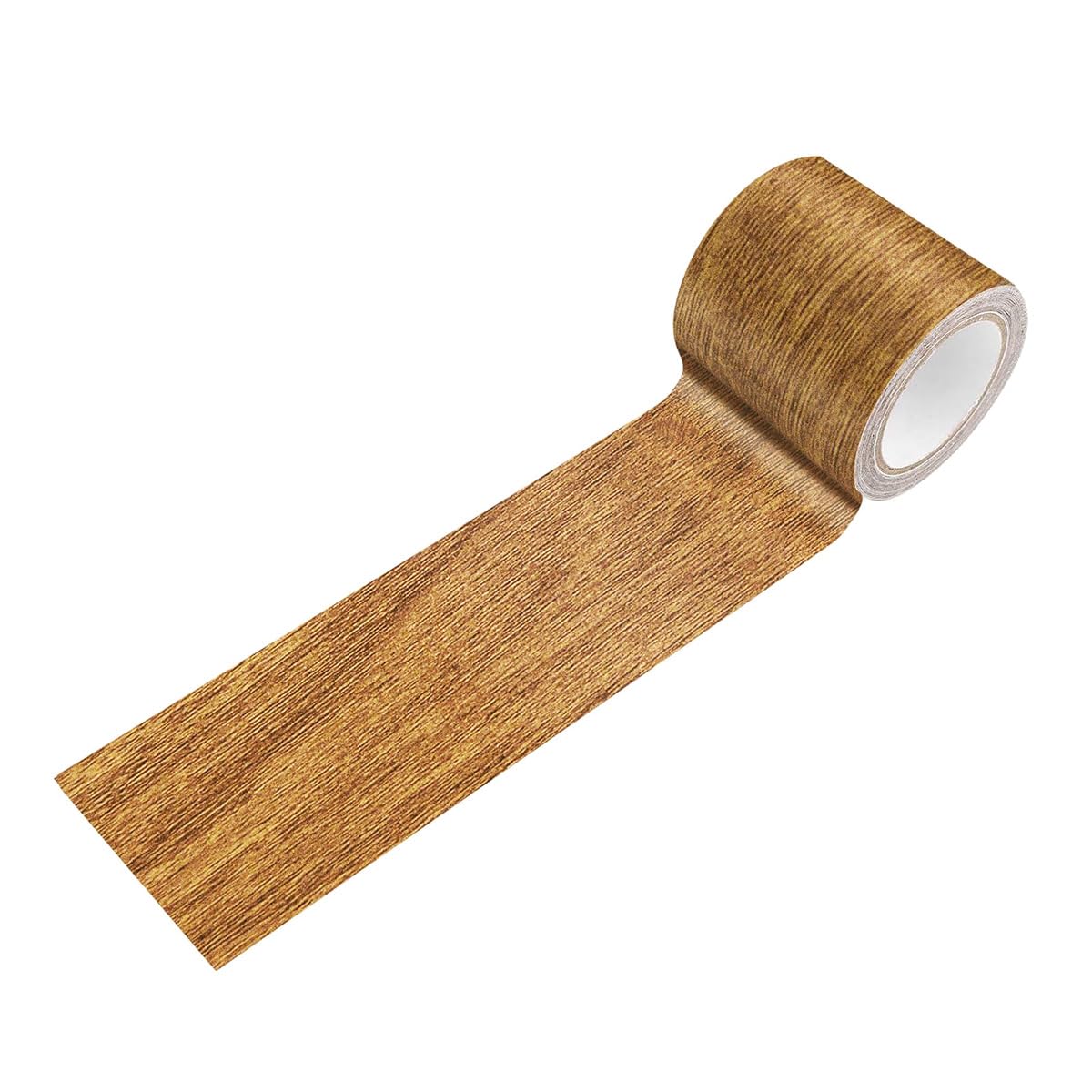 VOANZO DIY Wood Grain Repair Tape – Self-Adhesive Waterproof Brown Pine Wood Grain Tape for Furniture, Floor Repair, Wall Decoration, 2.2 Inch x 15ft