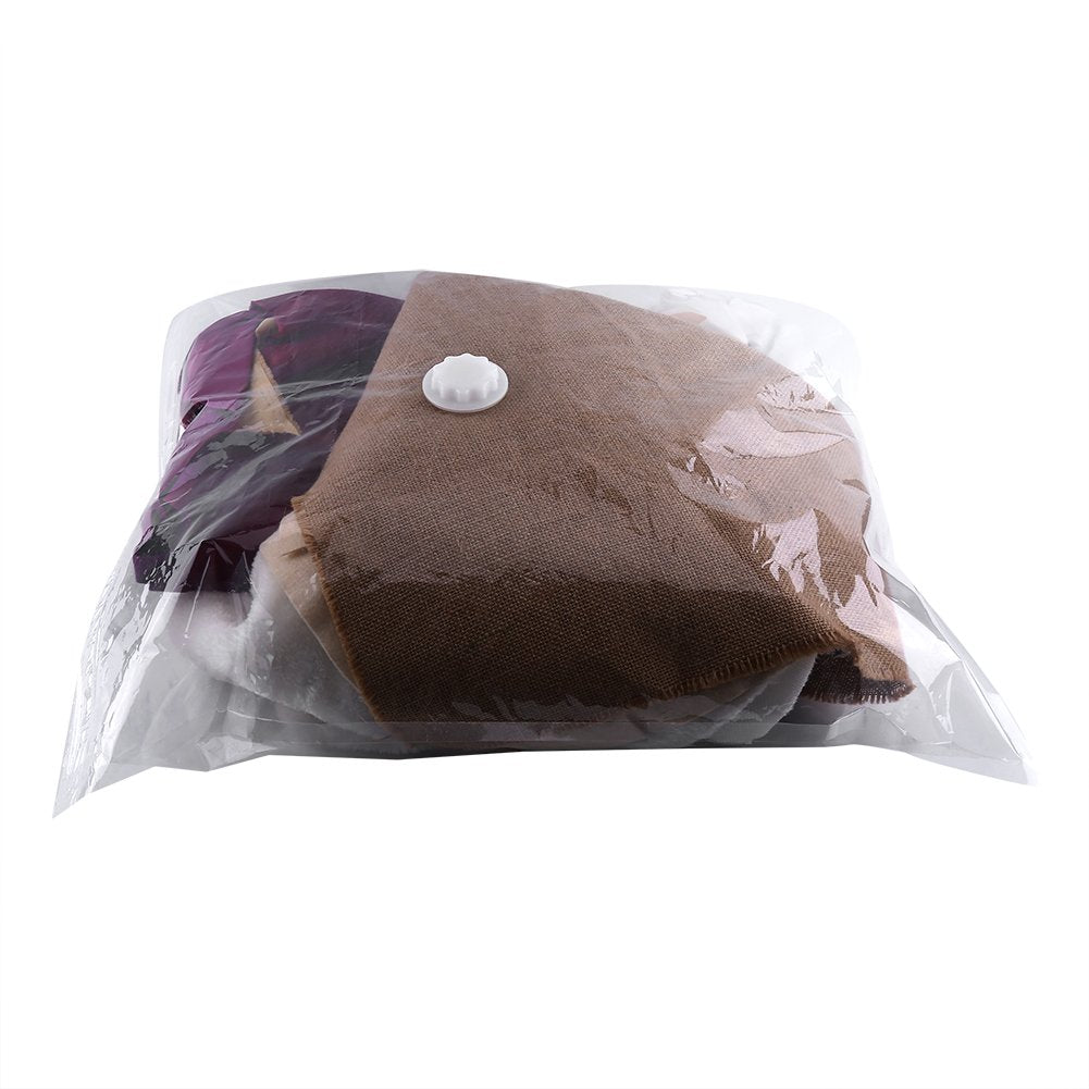 BORDSTRACT Vacuum Storage Bags Small | 50x60cm 5Pk w/Zippers | Clear PVC