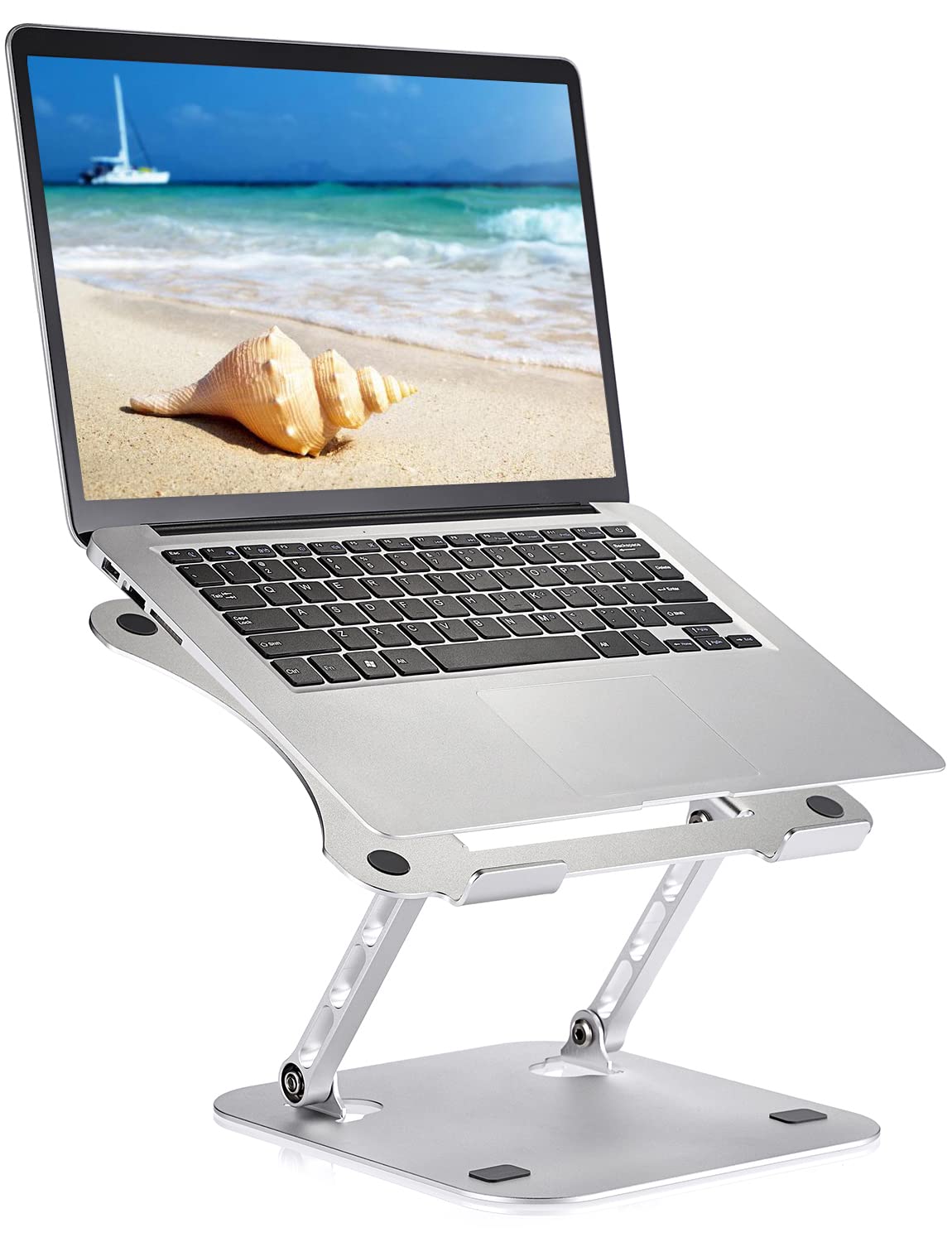 Usoun Laptop Stand, Laptop Holder, Multi-Angle Stand with Heat-Vent, Adjustable Notebook Stand for Computer up to 17 inches