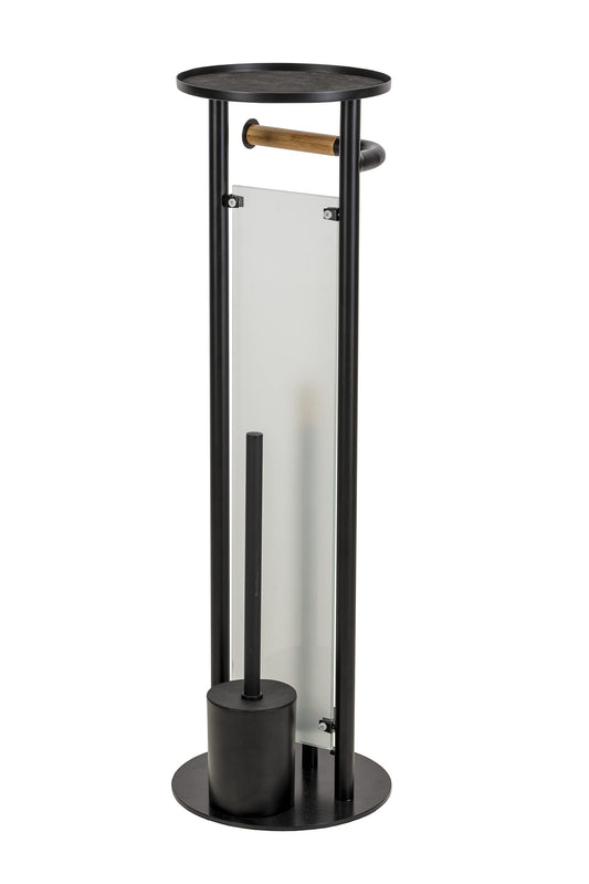 Croydex Toilet Brush, Matt Black/Wood, One Size