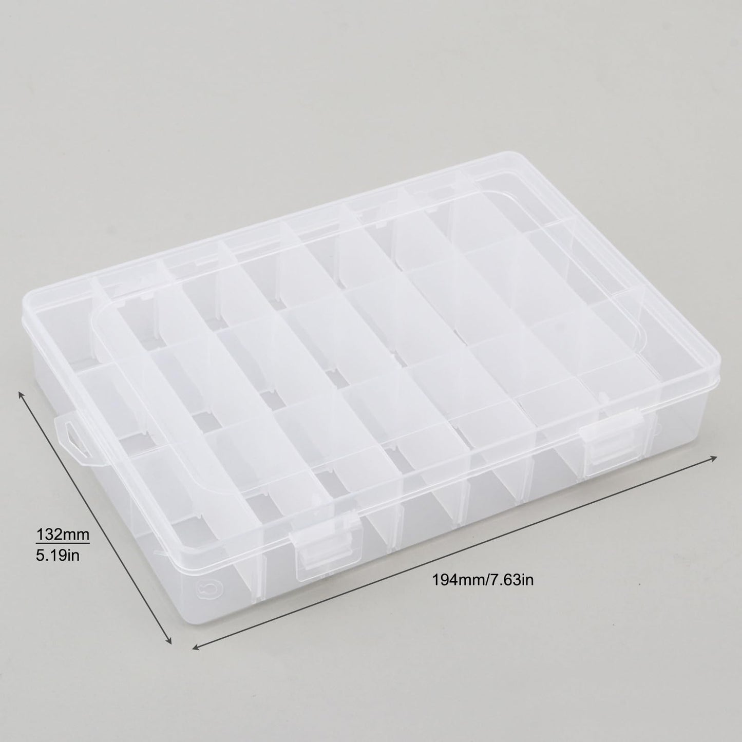 OriGlam 24 Compartment Electronic Components Storage Box Case, SMD SMT Case, Electronic Component Boxes