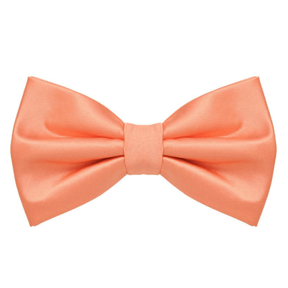 MASADA bow tie apricot - men's accessory in silk-look, continuously adjustable, handmade with hook closure - 12 x 6 cm