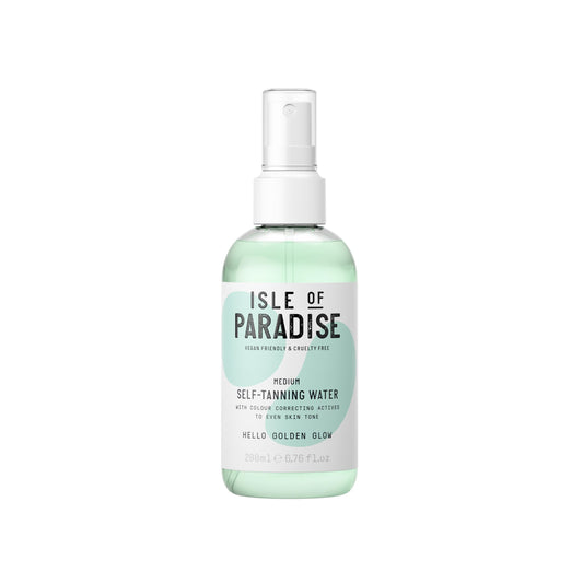 Isle of Paradise Self Tan Water Medium (200 ml) Hydrating Self Tanning Water Natural Ingredients & Vegan
