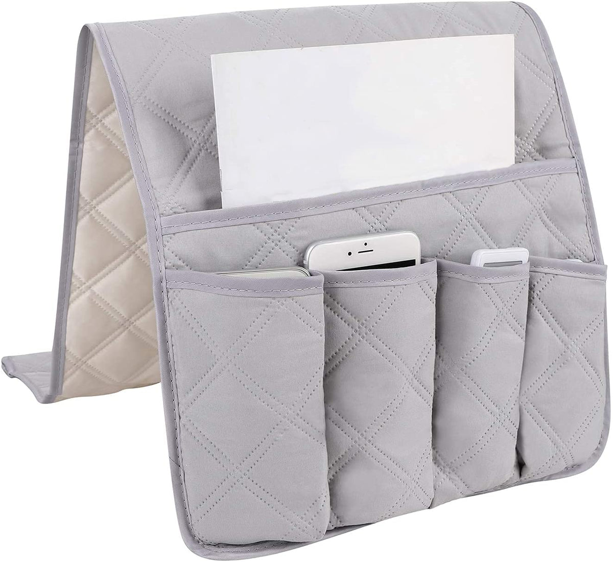 Bkrdty Armrest Storage Organizer Anti-Slip Sofa Couch Chair Armrest Organizer 90 * 33cm 5 pockets Couch Chair Organizer Holder for TV Remote Control