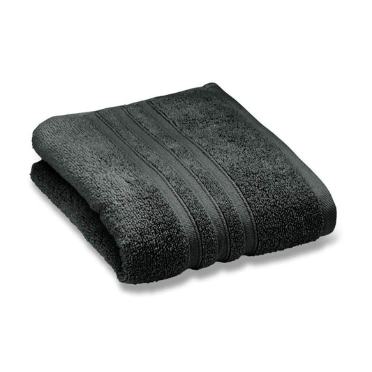 Catherine Lansfield Zero Twist Cotton 90x140cm Bath Sheet Pair Charcoal Grey