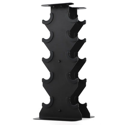 PhysKcal Small Dumbbells Rack, 5-Tier Neoprene Dumbbells Storage Stand, Vertical Dumbbell Tree Stand Weights Holder for Home Gym Exercise Fitness
