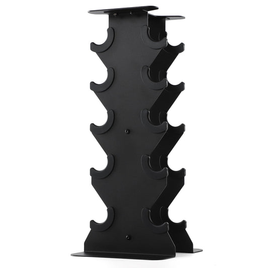 PhysKcal Small Dumbbells Rack, 5-Tier Neoprene Dumbbells Storage Stand, Vertical Dumbbell Tree Stand Weights Holder for Home Gym Exercise Fitness