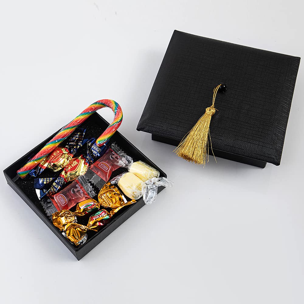 APLUSWER Graduation Gift Box with Tassel Class of 2026 Black Graduation Cap Box For Presents