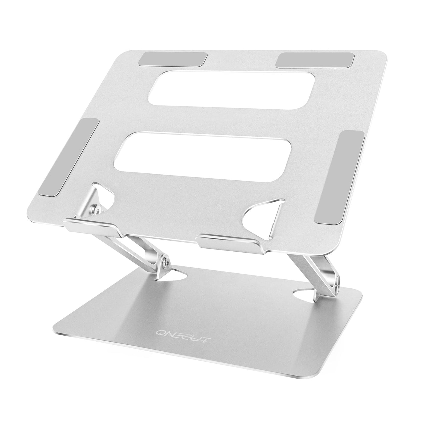 OneCut Adjustable Laptop Stand, Aluminium Alloy, Multi-Angle Stand with Heat-Vent to Elevate Laptop, Adjustable Notebook Sand for Laptop