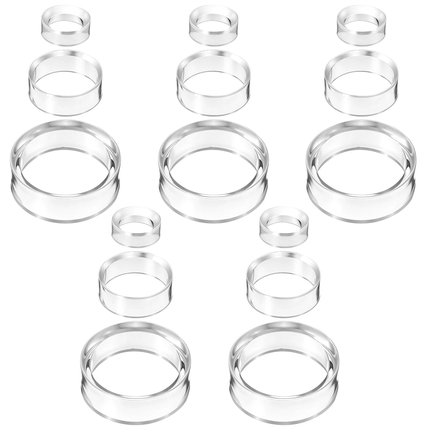 LLOUSSAK 15 Pcs Crystal Sphere Golf Ball Holder, Clear Acrylic Display Ball Stand