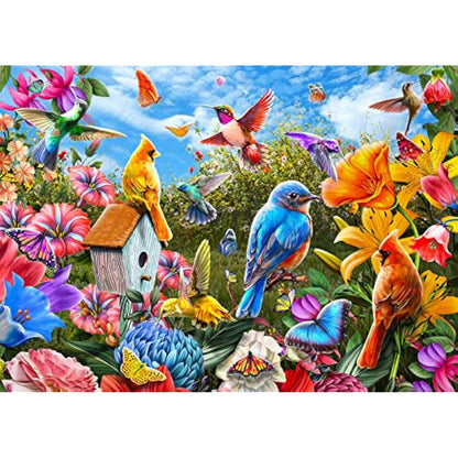 Birds and Flowers Jigsaw Puzzle 1000 Piece Landscape Jigsaw Puzzles for Adults 1000 Pieces Nature