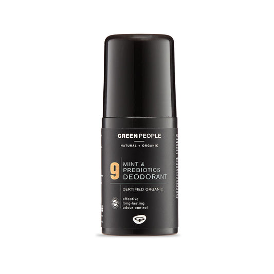 Green People For Men No. 9 Mint and Prebiotics Deodorant - Vegan, Organic & Cruelty Free, 75ml