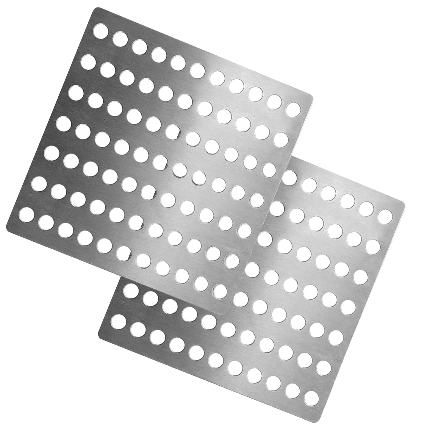 2 Pack Stainless Steel Drain Cover 15x15cm Square Outdoor Drain Cover