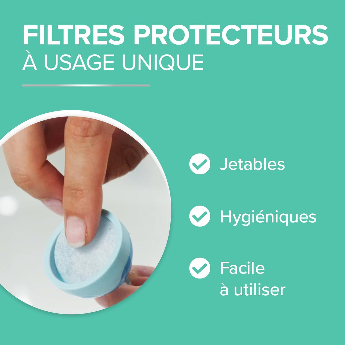 Protective Filter Refills for Baby's Fly - from Birth - 20 Protective Filters - Made in France