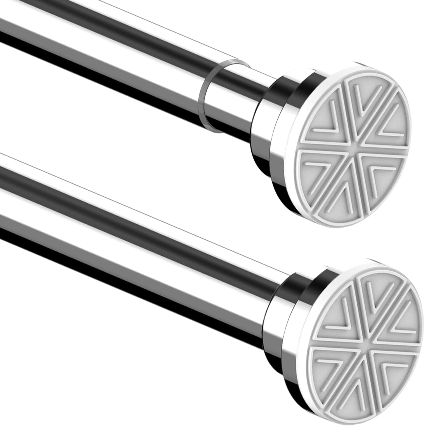 Shower Curtain Pole Extendable Tension Rod No Drill Curtain Pole Shower Curtain Rail Extendable Pole for Bathroom, Window, Door, Closet