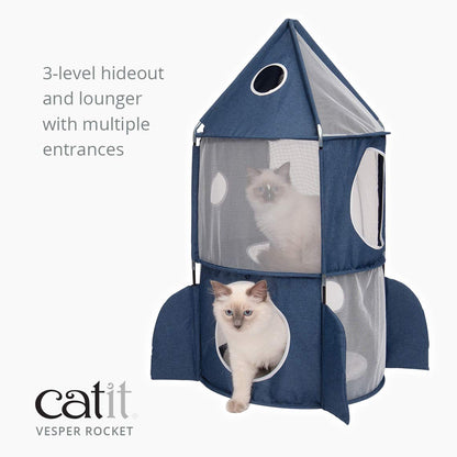 Catit Vesper Rocket Ship Blue