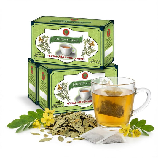 KUKER - Premium Senna Leaf and Fruit Laxative Tea Bags for Constipation Relief, Colon Cleanse, Digestive Support - 3 Pack (20 Bags Each), 30g