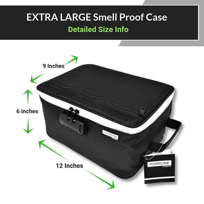 Formline Supply Extra Large Smell Proof Case with Combination Lock 12" x 9" x 6"