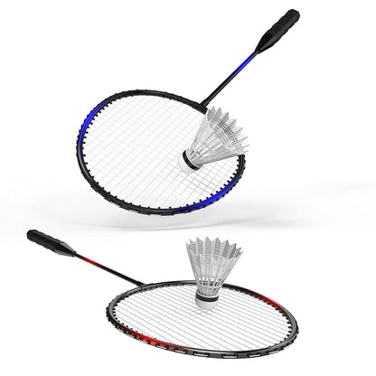 Keehoo Badminton Rackets Set of 2/4 for Adults Kids Family Garden Sports,Beach Camp Games,Including Racquets,Shuttlecocks & Carry Bag