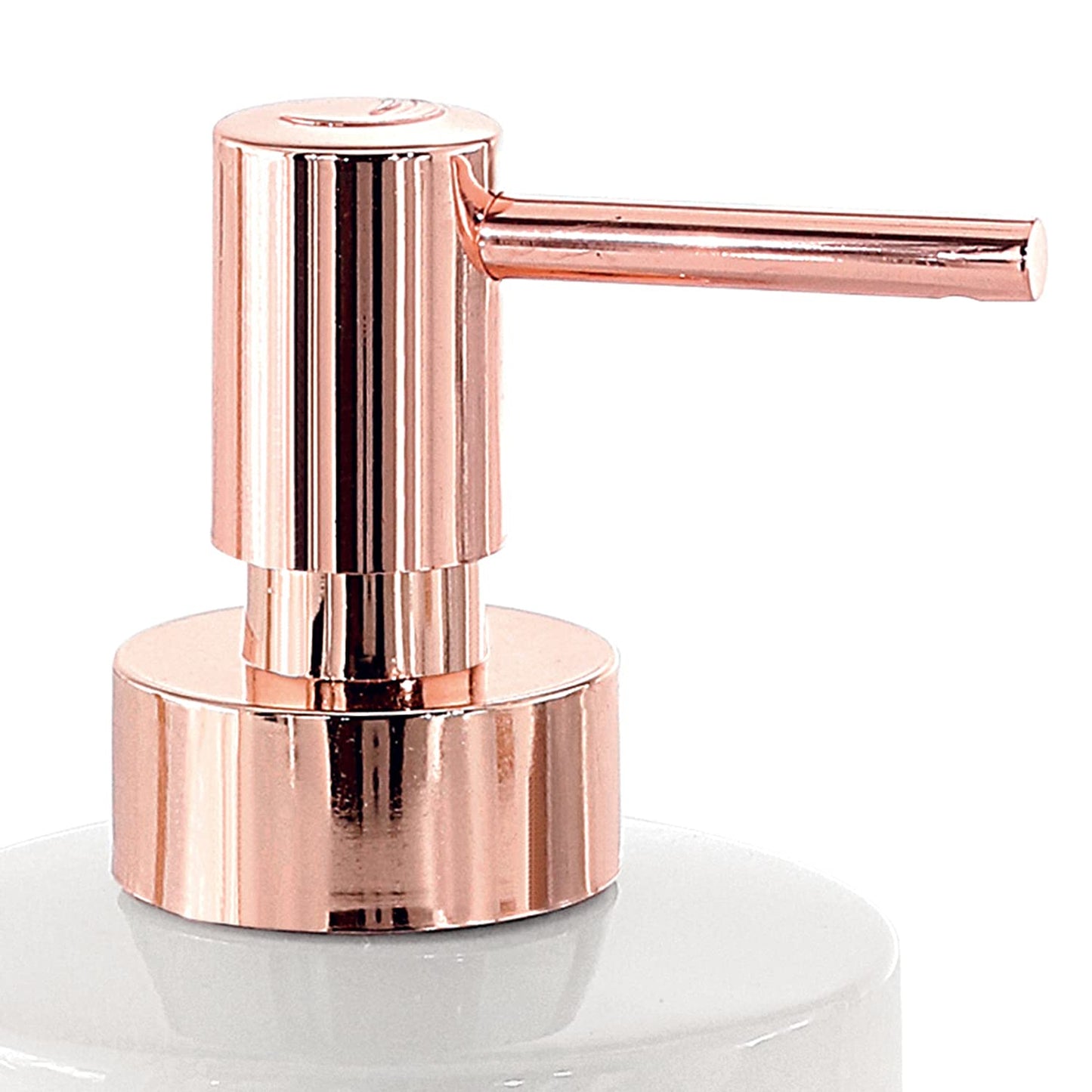 Gedy G-Rita, Dimensions and Weight: 17 x 7 x 7 cm & 0.23 kg, Ceramic Bathroom Soap Dispenser, White Finish, R&S Design, 2 Year Warranty, Unica