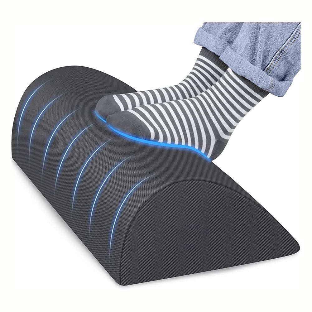 Micvtve Foot Rest Ergonomic Design Foot Stool for Under Desk At Work, for Fatigue&Pain Relief with Memory Foam, Non Bead