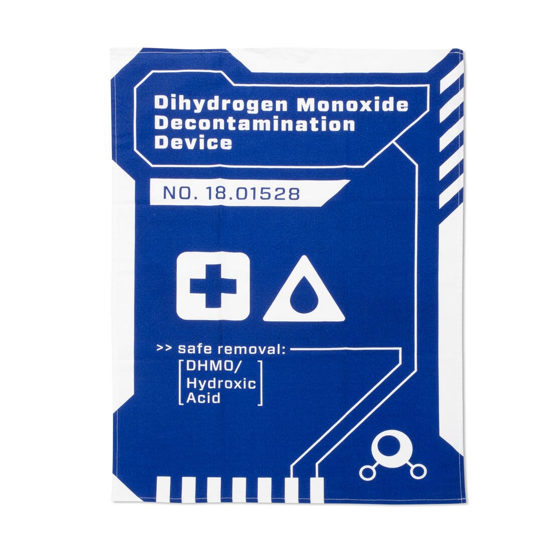Dihydrogen Monoxide Kitchen Towel – Cotton Dish Cloth for Chemistry Fans