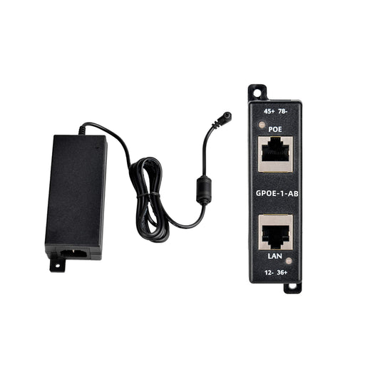 Gigabit PoE Injector Splitter with Y Cable | Power IEEE 802.3af/802.3at Passively | Power over Ethernet Injector Mode AB, Max Output Up to 60W |